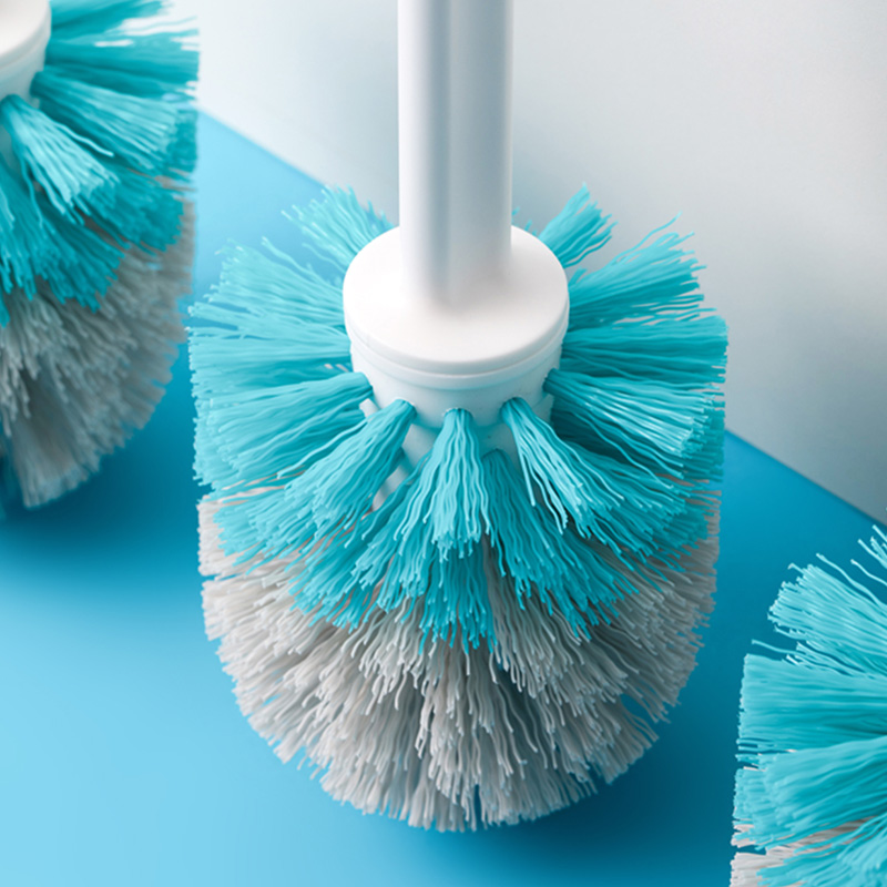 茶花马桶刷长柄防溅水长刷无死角磨砂质感软毛刷子251003高清大图