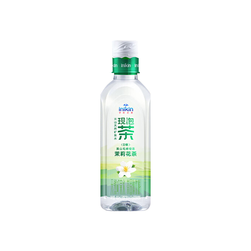 伊刻活泉现泡茶 火山岩水源地 现泡茶水茉莉花茶455ml*15瓶