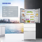 三星(SAMSUNG)450L升多开门冰箱风冷无霜家用大容量电冰箱法式多门冰箱白色RN40KD8J0WW/SC