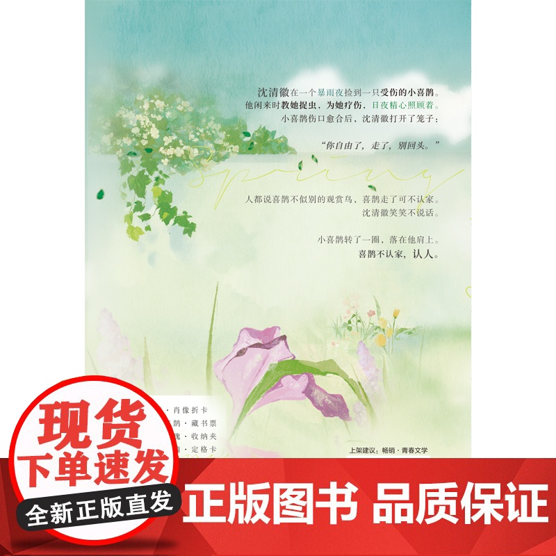 [赠藏书票+定格卡+收纳卡+肖像折卡]春日喜鹊 敏感热烈的小喜鹊遇上矜贵沉稳的温柔年上 温馨治愈的双向救赎之作 轻小说书高清大图