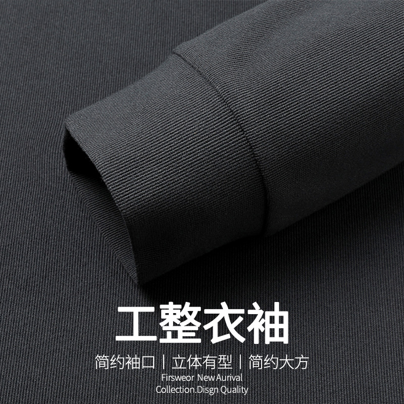 恒源祥中老年人男士宽松长袖polo衫套装中年爸爸装休闲t恤两件套高清大图