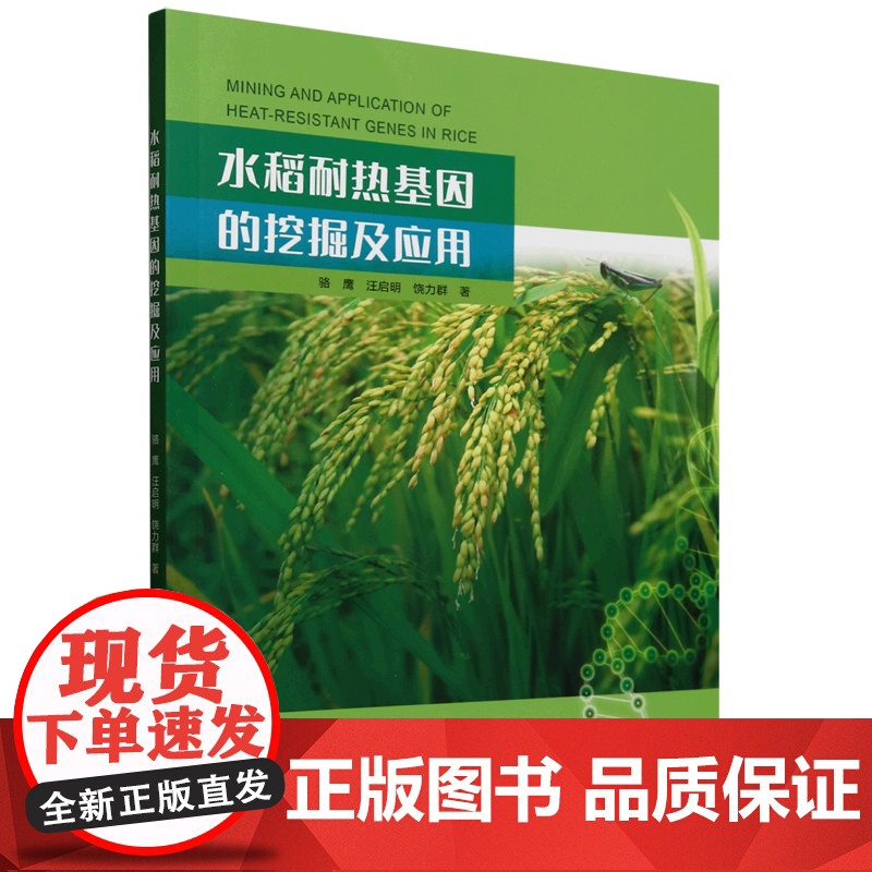 水稻耐热基因的挖掘及应用 9787109330665 骆鹰 等编 中国农业出版社高清大图
