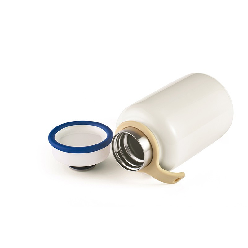 milk妙可保温杯 10404BMKB-330CNW 小巧便携学生用水杯米白色 330mL (单位:个)