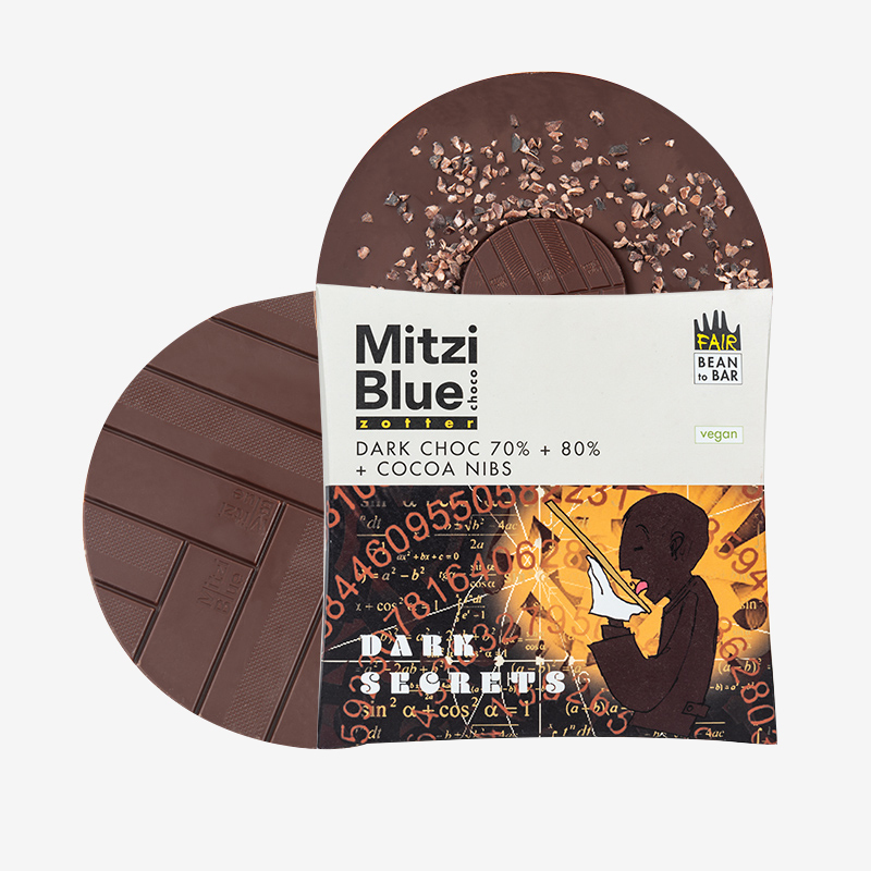 [满2片送精美礼盒]Zotter“秘密禁地” 米兹蓝调唱片系列巧克力65g