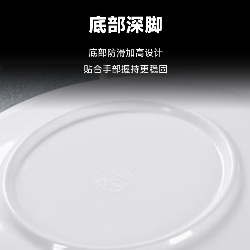 心一厨密胺盘子 圆盘骨碟菜盘饭盘学校餐厅自助餐盘塑料碟子商用餐具 X2079[14英寸圆盘 1个装]高清大图