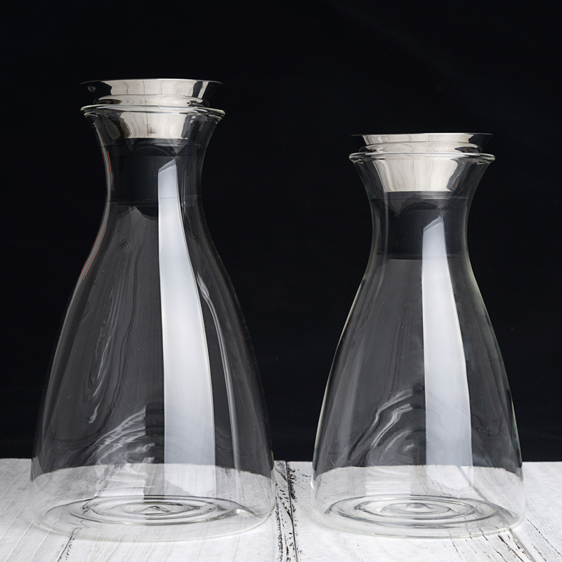 双层杯250ml两只 冠冠 丹麦SOLO玻璃冷水壶 凉 耐热大容量果汁壶 加厚防爆时尚家居