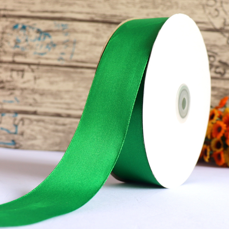 家柏饰(CORATED)4cm缎带玫瑰花彩带婚庆装饰椅背带鲜花蛋糕礼品包装丝带绸带 绿色
