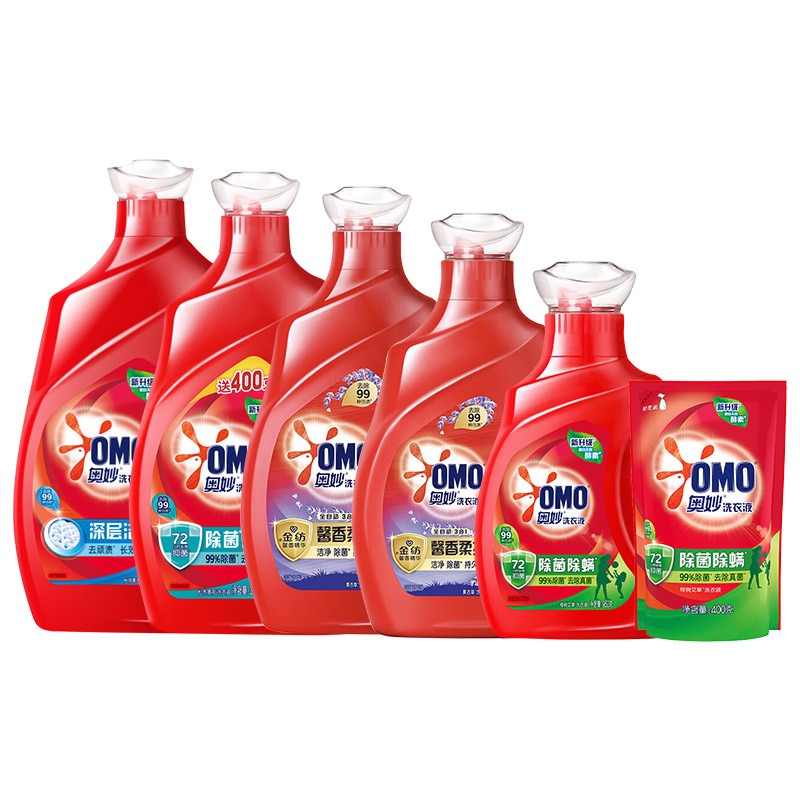 奥妙除菌除螨洗衣液天然酵素去除顽渍大桶洗衣液整箱家用囤货[快洗液_洋甘菊香]2kg高清大图