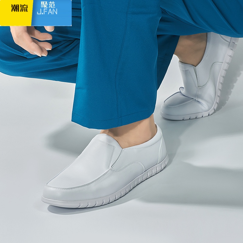 聚范护士鞋男款软底舒适不累脚舒适防滑平底大码医护鞋高清大图
