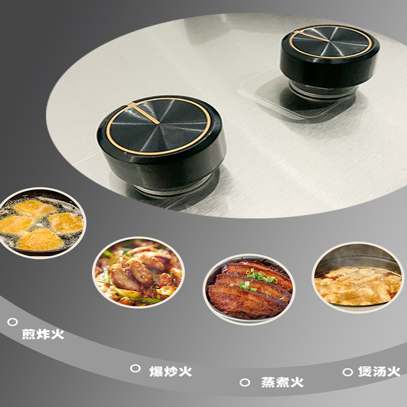 大臣燃气灶06BA不锈钢拉丝面板炫火全封底壳台嵌两用高清大图