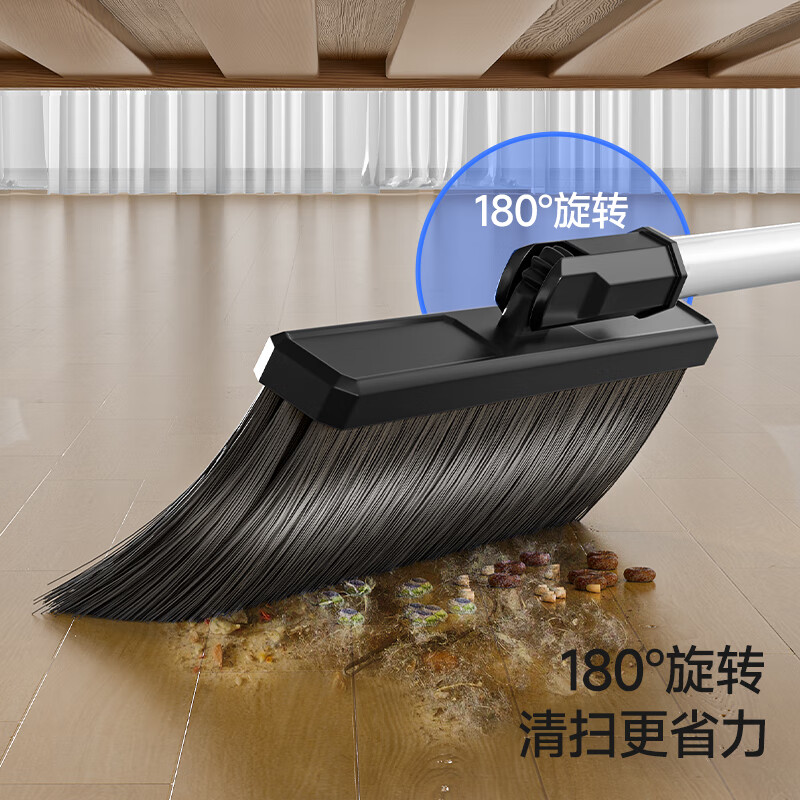 五月花 扫把簸箕套装 防风梳齿型笤帚扫地旋转畚箕搓斗打扫卫生大扫除高清大图