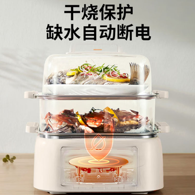 九阳智能旋钮控制10升大容量不锈钢电火锅DZ100HG-GZ605