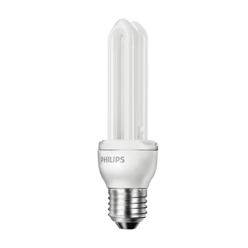 飞利浦(Philips) 14W E27 2U节能灯泡 6500K白光 12只 (单位:件)