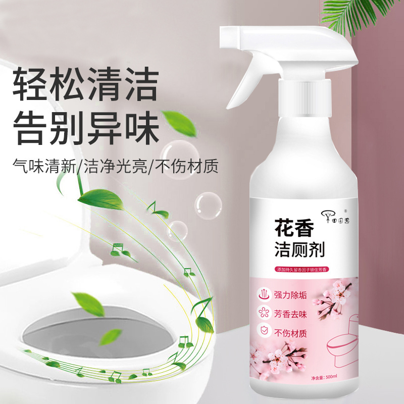 田园思 带喷头花香洁厕剂 500ML 瓶高清大图
