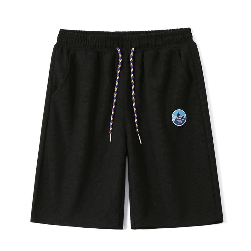 真维斯夏季新款宽松透气运动短裤男港风休闲五分裤男美式薄款潮流图片