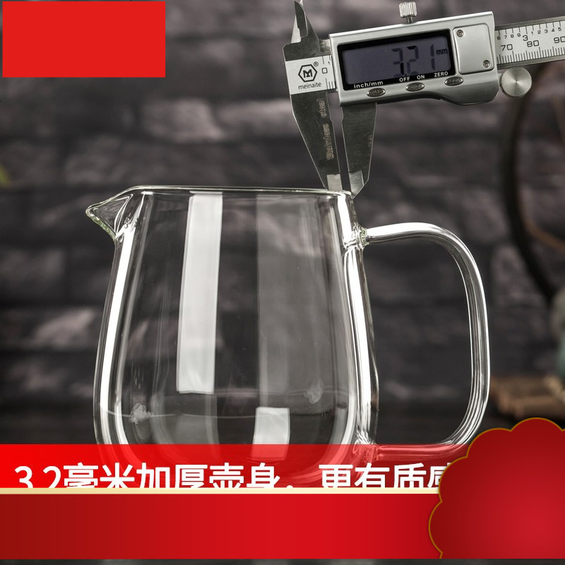 温玻璃花茶壶单壶过滤水壶小号加厚茶具套装家用分离泡茶壶杯