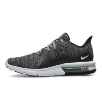 NIKE耐克男鞋 运动跑步鞋 AIR MAX SEQUENT 气垫跑鞋 921694 011黑/白/深灰 42码