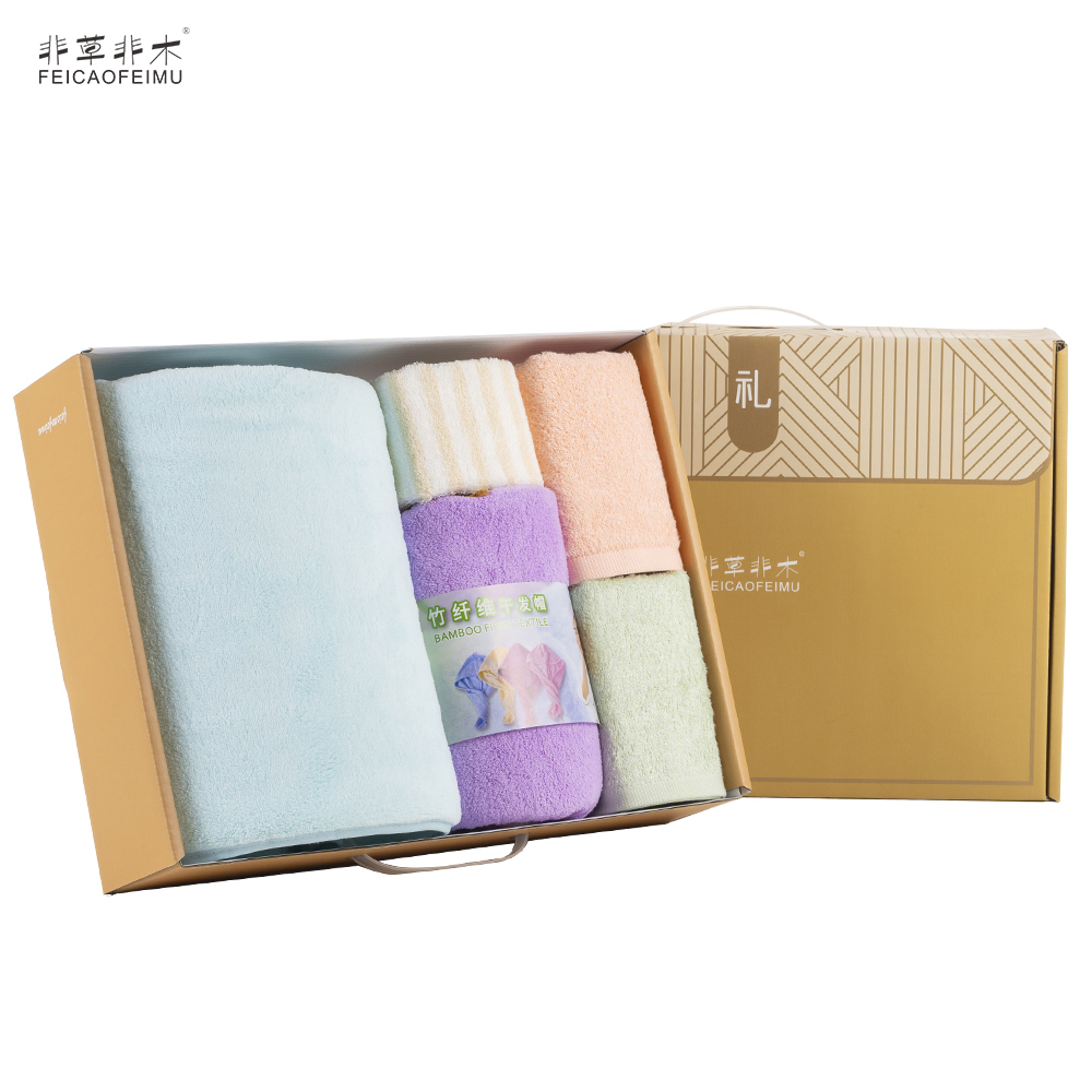 浴巾毛巾5件套 FM-3186高清大图
