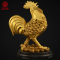 家柏饰(CORATED)铜鸡摆件 铜公鸡大号生肖鸡金钱母鸡卧室客厅 23号大吉大利公鸡+赠底座