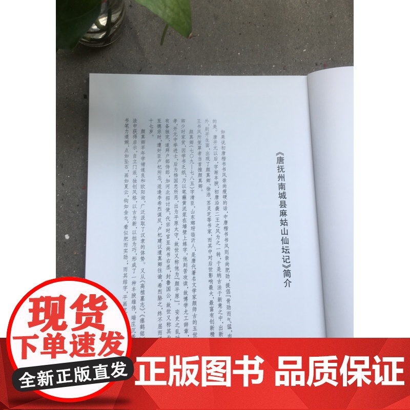 中国碑帖经典 颜真卿麻姑仙坛记 平装 楷书软笔毛笔书法练字帖 上海书画出版社高清大图