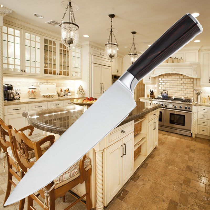 8寸厨师刀 德国7铬钢8寸西式厨师刀西餐刀切肉刀鱼生刀料理寿司刀主厨