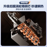 美的Midea白月光1000G加热净水器 多档控温家用直饮厨下即滤水分分离净饮一体机MRC1878B-1000G