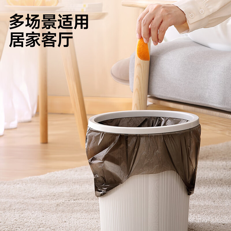 五月花背心垃圾袋共90只50*70CM点断式车载家用厨房厕所黑色垃圾袋高清大图