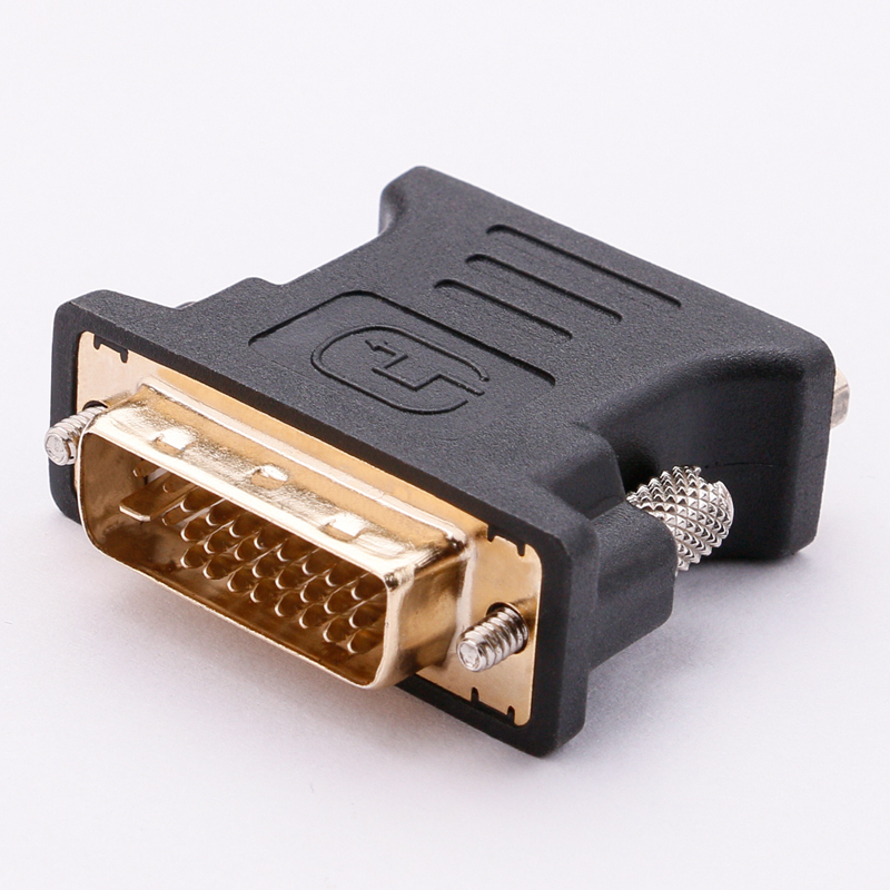 金佳佰业z234贵族系列dvi245公头vga母头转接头镀金版黑色