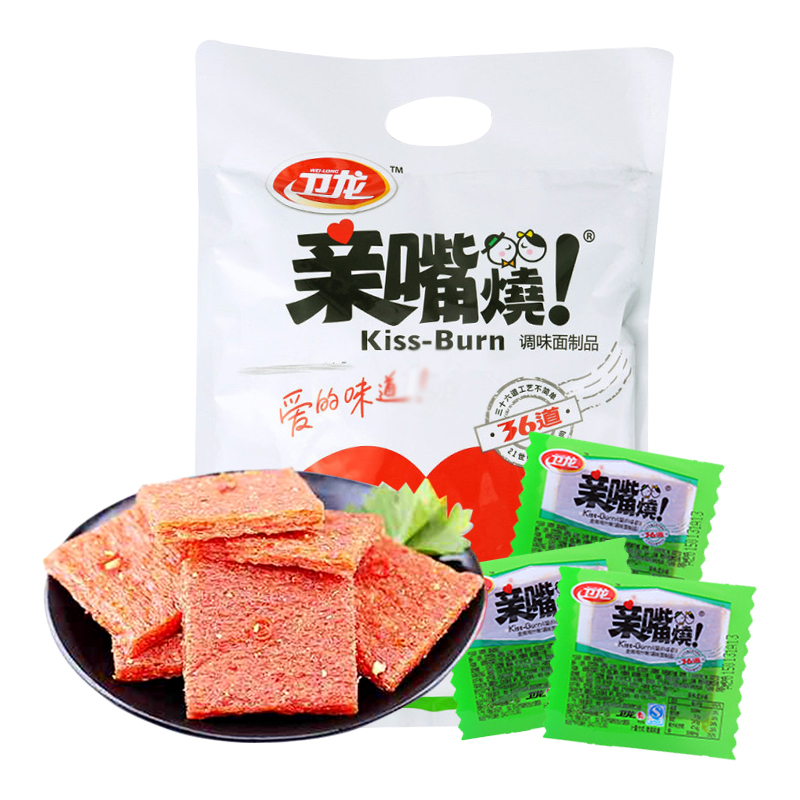 卫龙 亲嘴烧(麦辣鸡汁味调味面制品)300g