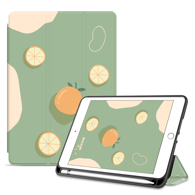 平板电脑爱派2020超薄硅胶卡通七八九代三折轻薄ipad7防摔软壳视频