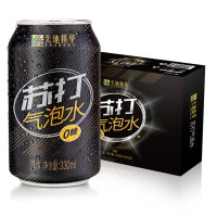 天地精华罐装气泡水 原味 330ml*20瓶*1箱苏打水饮料调酒用饮料整箱