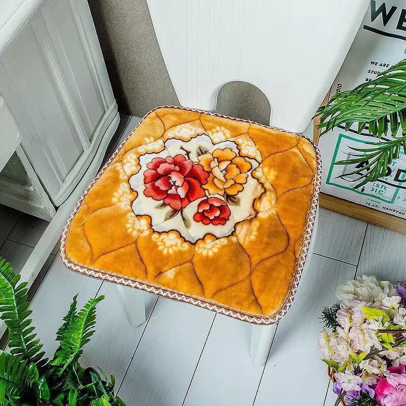 冬季椅子垫毛绒加厚坐垫椅子办公室座垫餐椅垫学生教室凳子屁股垫