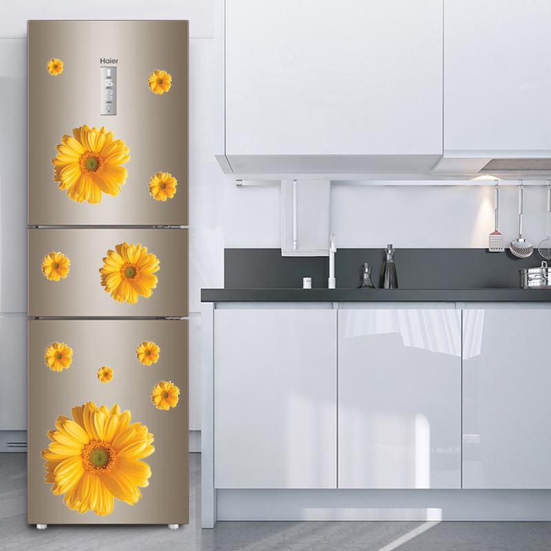 厨房柜门贴纸橱柜门贴纸卡通食物水果蔬菜冰箱贴纸贴画防水玻璃贴墙壁