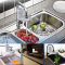 海尔/Haier 龙头净水器 厨房净水龙头HT301-1 家用厨房自来水过滤三档出水陶瓷滤芯