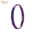 梦克拉 Mkela 钨金戒指 紫色幻彩
