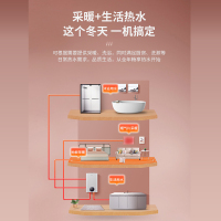 长虹(CHANGHONG)家用燃气壁挂炉天然气采暖炉地暖暖气片锅炉采暖洗浴两用恒温热水器 智能家电 L1PB24-U1