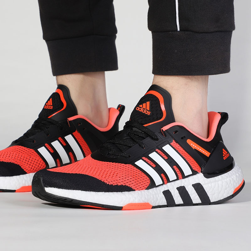 阿迪达斯牛年新年款红色男2021新款EQT Boost运动鞋跑步鞋H02757