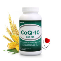 GNC 辅酶q10软胶囊美国原装进口q10辅酶Q10进口心脏保健品健安喜 GNC辅酶Q10 200mg/60粒