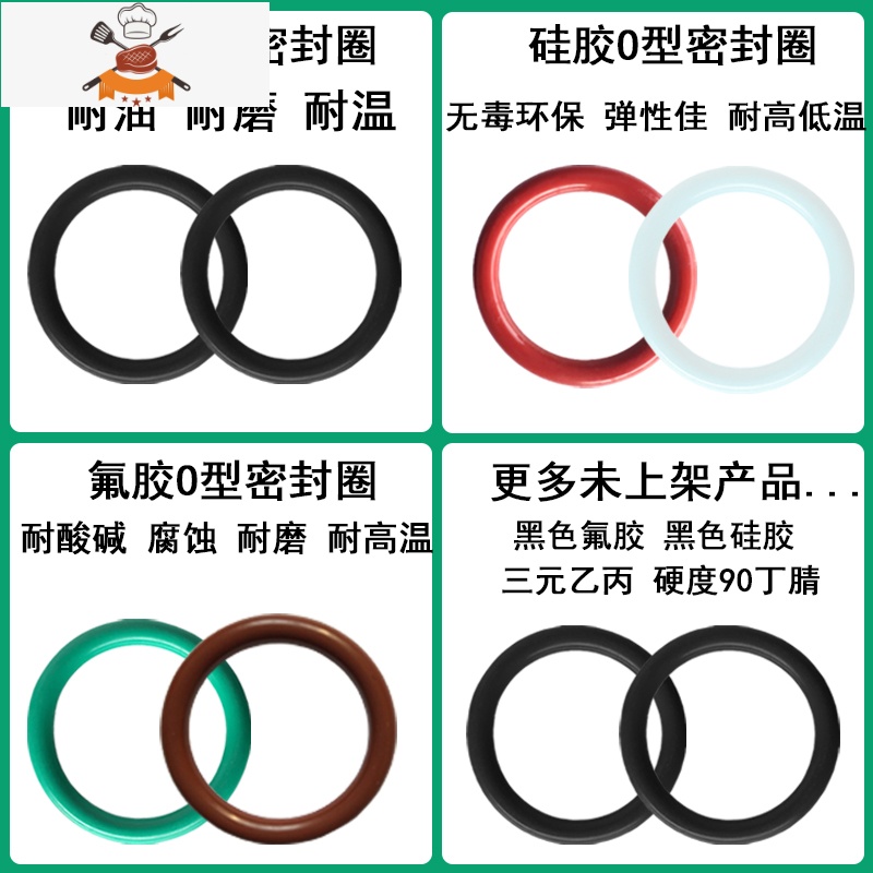 敬平O型圈全尺寸厂家外线径*.0耐油磨防水丁晴橡硅胶密封圈 丁晴线径1.5MM*外5-35MM100个高清大图