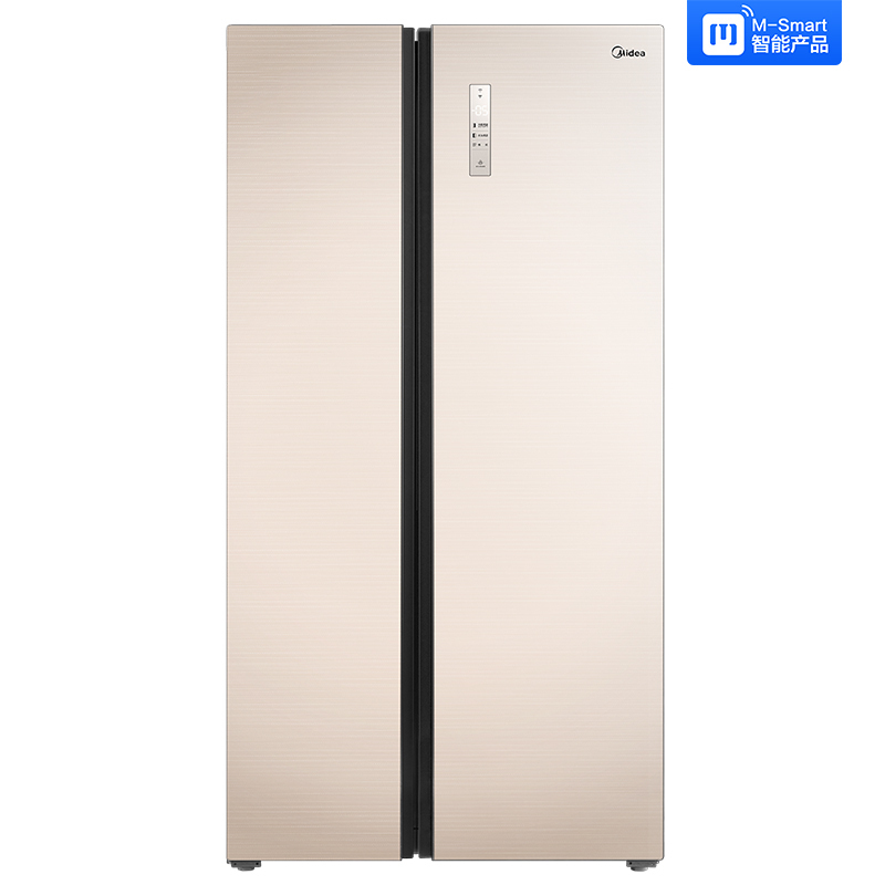 美的(Midea) BCD-616WKGPZM家用大容量对开门电冰箱 极地金