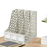 齐心 B2073 资料架(三格) 262*259*291mm 灰