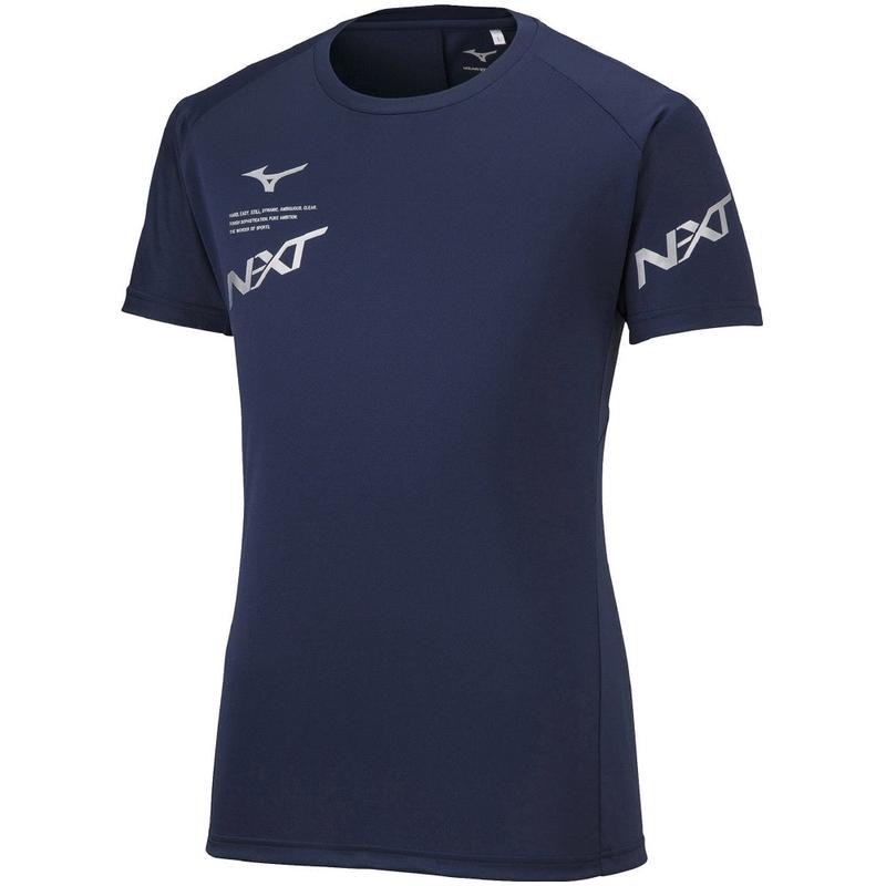 Mizuno男士排球运动短袖T恤简约NXT印花训练比赛服