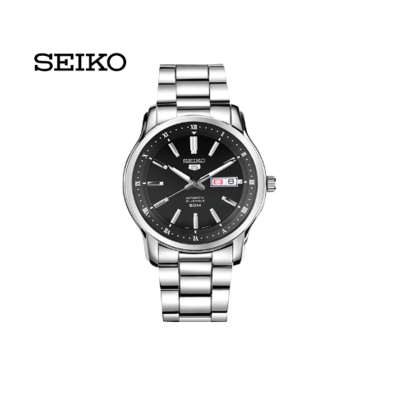 SEIKO精工手表精工5号男士商务防水大气简洁机械表男 SNKP11K1