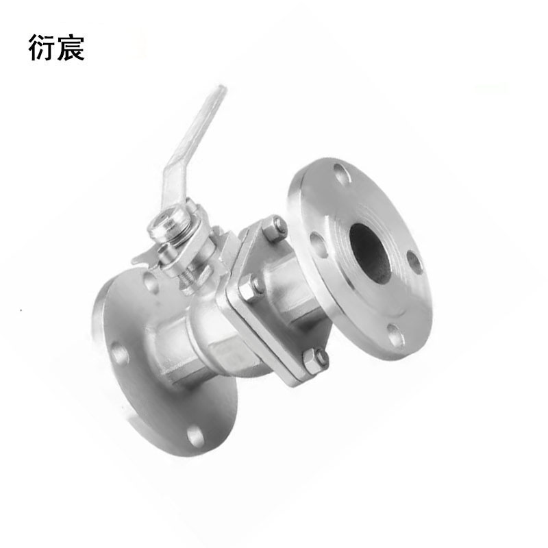 衍宸 白钢法兰球阀 DN150 个高清大图