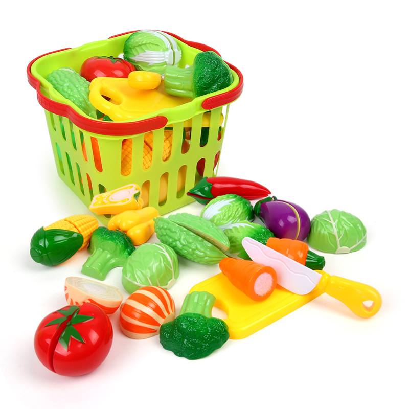 纽奇儿童切水果玩具宝宝过家家厨房蔬菜切切乐男孩女孩做饭玩具厨房