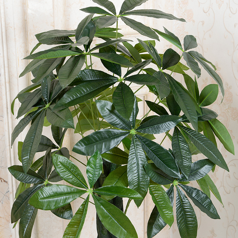 绿植假树辫子发财树仿真植物盆栽盆景大型客厅假花落地塑料装饰花