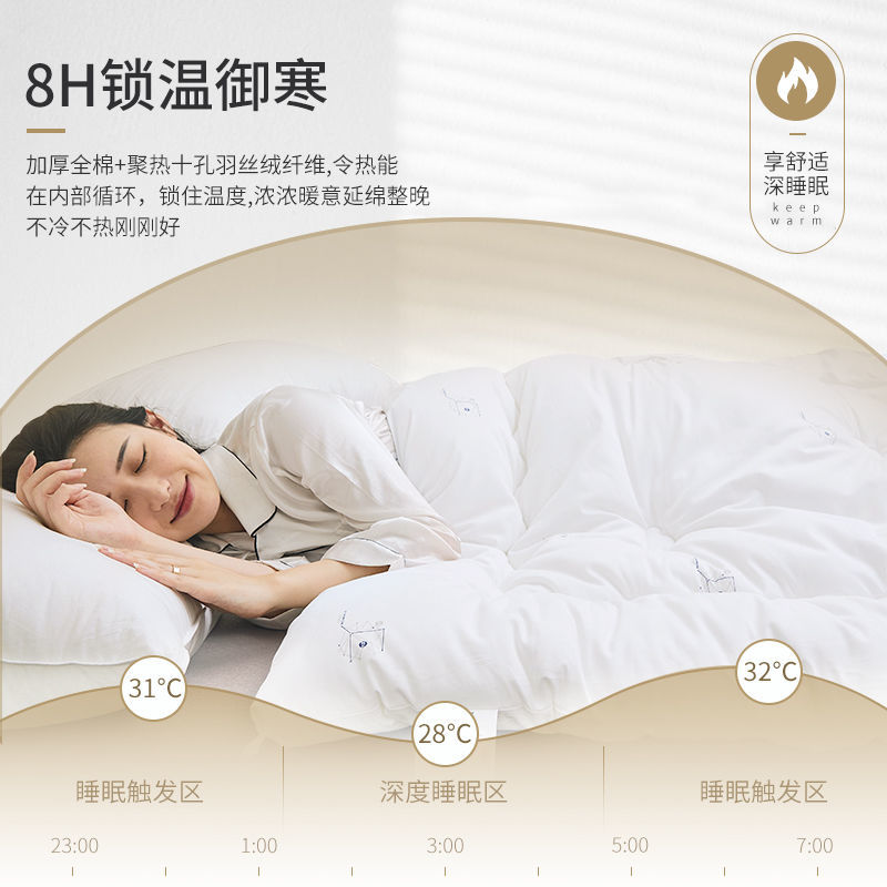 棉被子冬天加厚保暖10斤棉被被芯棉丝绵被子双人12斤春夏秋冬季高清大图