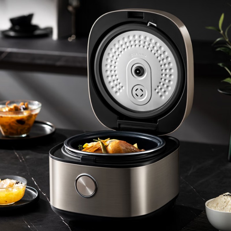 美的(Midea)电饭煲4L家用21分钟飞快煮抗菌银钻圆灶釜17大功能菜单24H智能预约电饭锅MB-RC423高清大图
