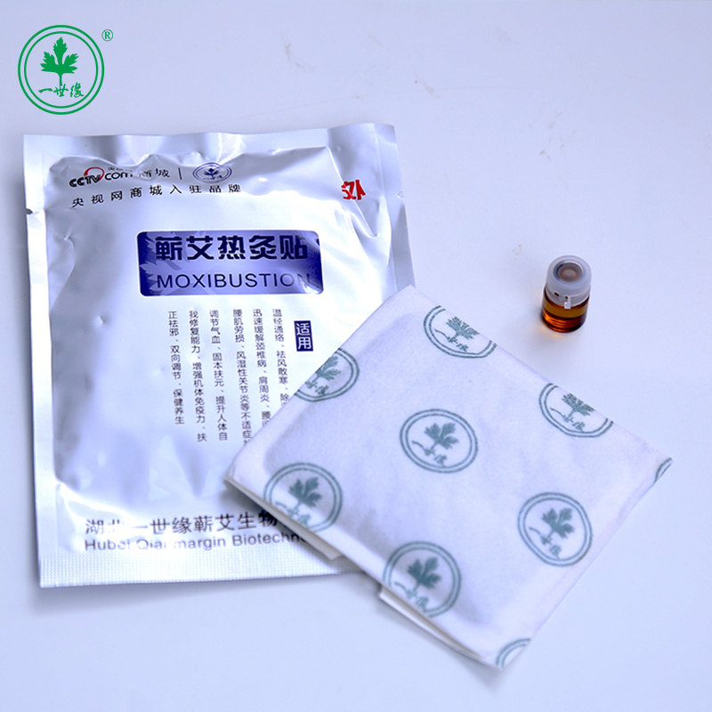 一世缘蕲艾热灸贴 男士艾灸贴艾草热灸艾贴肩颈蕲艾叶艾炙贴祛湿 颈椎肩腰腿关节疼痛腰腿关节膝盖艾绒热敷艾草贴正品 2贴/盒