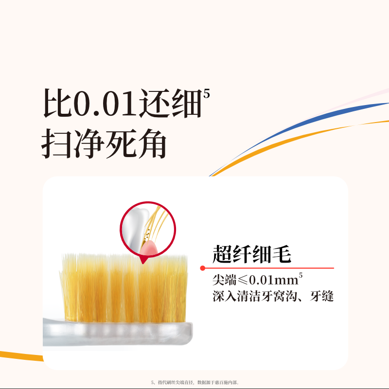 惠百施(EBISU)48孔舒适倍护宽头牙刷精护装(中毛·4支装 颜色随机)B-196(单位:套)高清大图